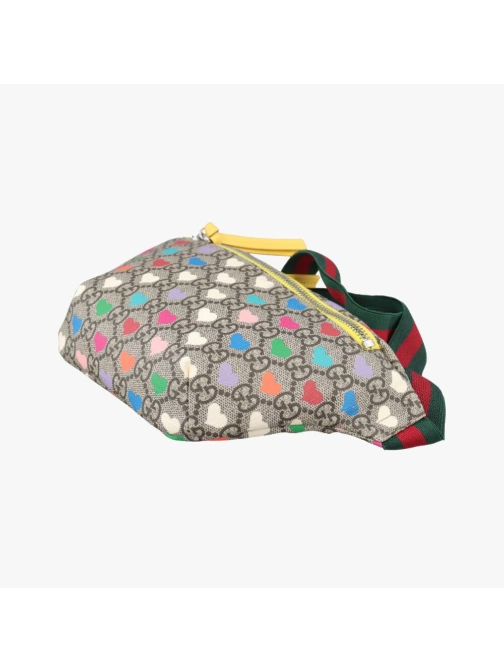 Gucci Kids GG Top Strawberry Print Beige Belt Bag - Picture 4 of 16